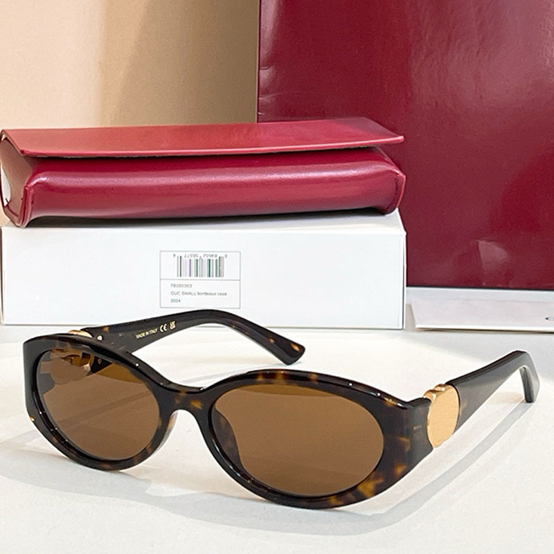 Designer Women Oval Sunglasses 1662AS Acetate Fiber Frame Lady Glasses Fashion Hot Selling Style Glasses UV400 Outdoor Vacation Driving Top Quality