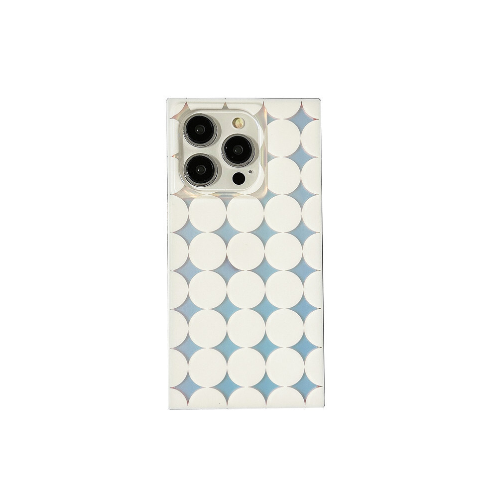 casual Laser Love Heart Phone Case Suitable for Apple 17/16/15PRO Square Gradient iPhone14/13PRO