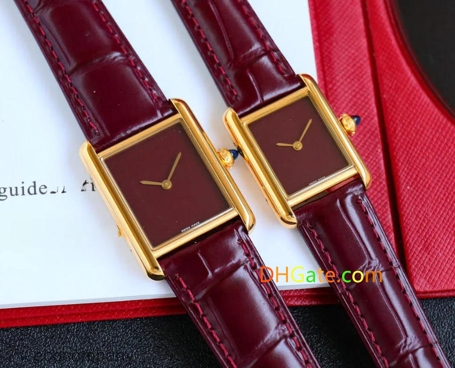 Car to ier tanks watch super clone watches watch women mens watch luxury watch tanks watches top quartz movement leather strap sapphire glass watch