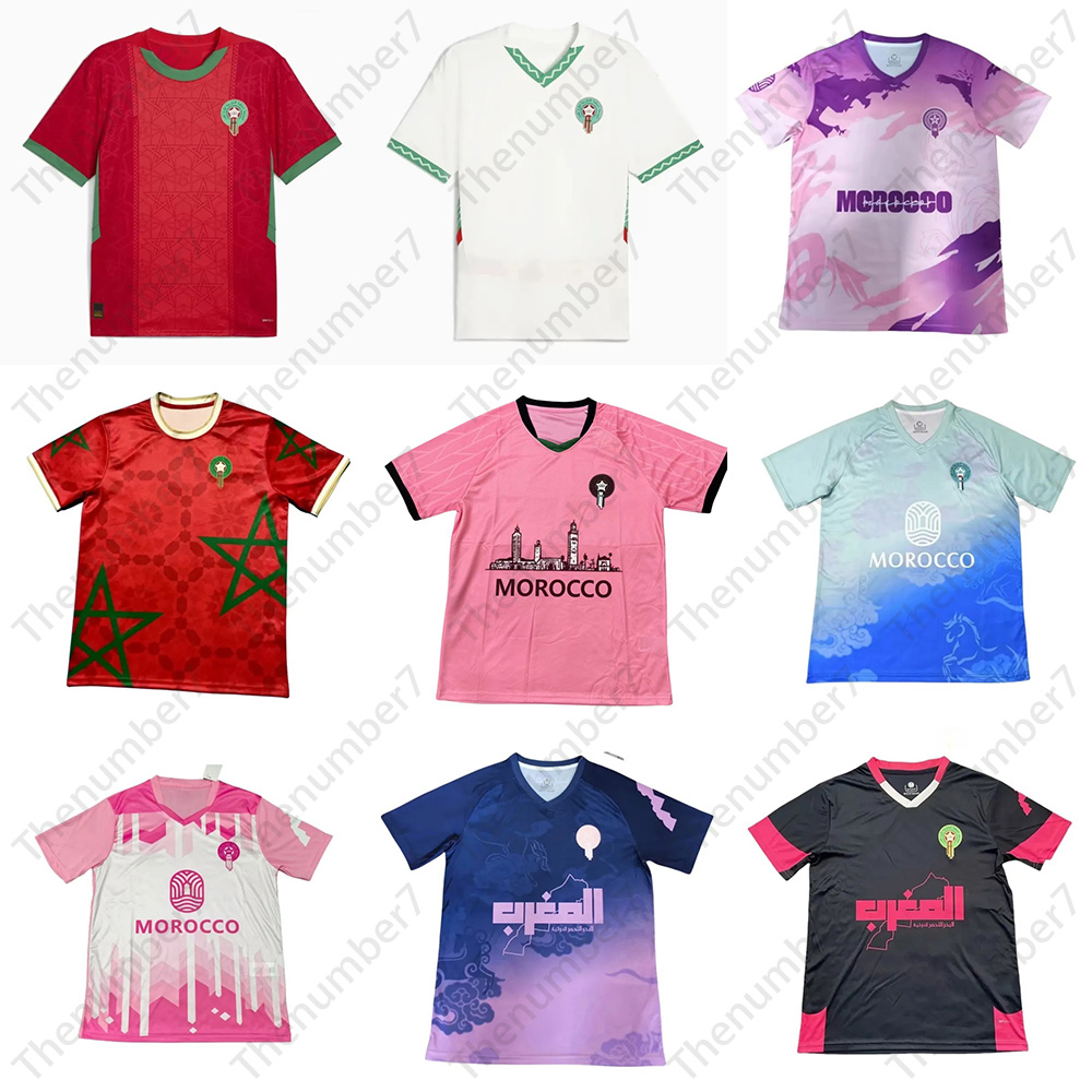 25 26 Morocco Camiseta Futbol Vintage National Soccer Jerseys Maroc Tropic Sorber Football Shirt Tops Soccer Jersey Men Home Away Third Trikot Player version Fans