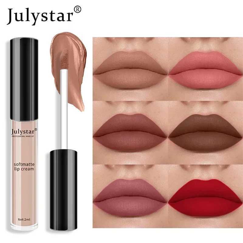 1pc Waterproof Liquid Lipsticks Lip Makeup Matte Velvet Lipstick Lip Gloss Red Sexy Cosmetic 6 Colors Long Lasting Lip GlazeT251222