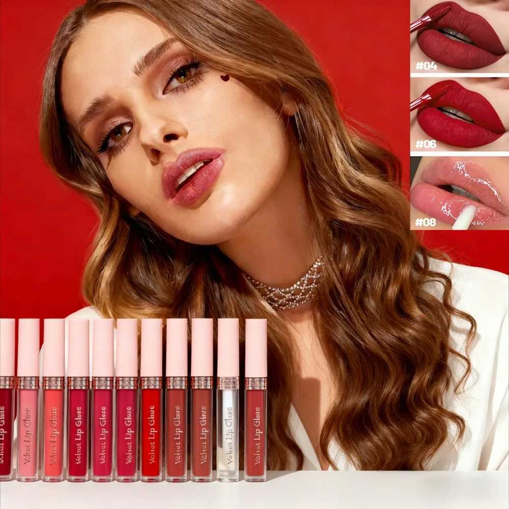 8PCS Swans Velvet Liquid Lipstick Set Matte Waterproof Long Lasting Lip Gloss Shades for Daily Party Makeup GiftT251222