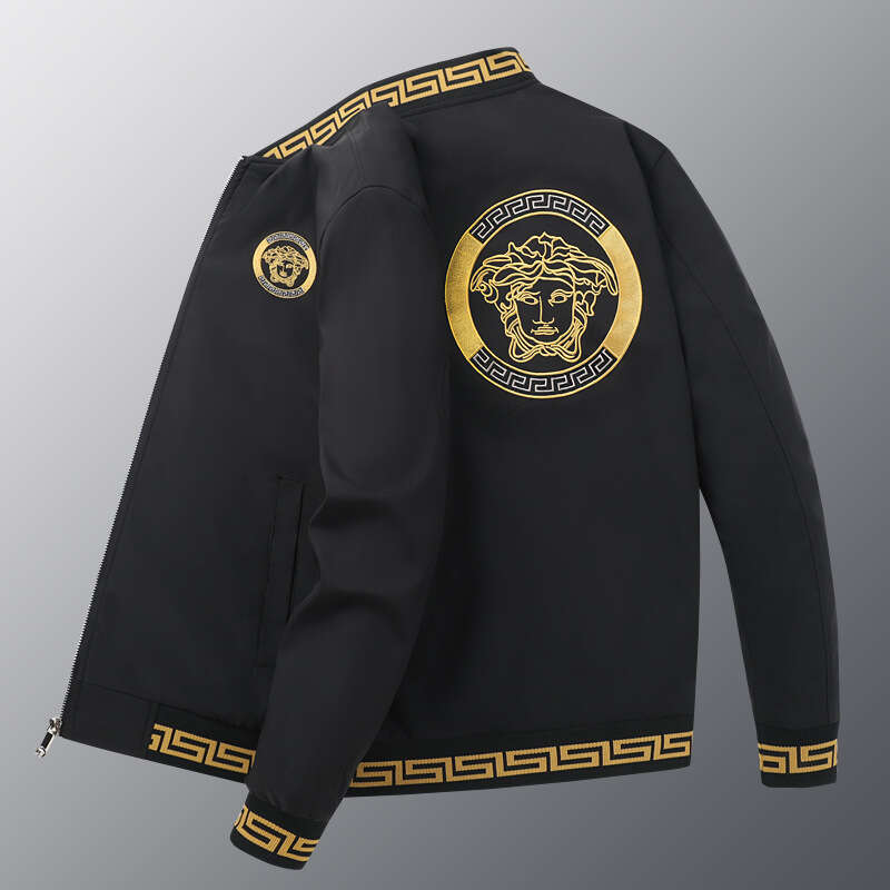 Jacket Spring Autumn Embroidery Fashion Light Luxury Coat Young And Middle-Aged Men's Clothing Top Baseball Uniform