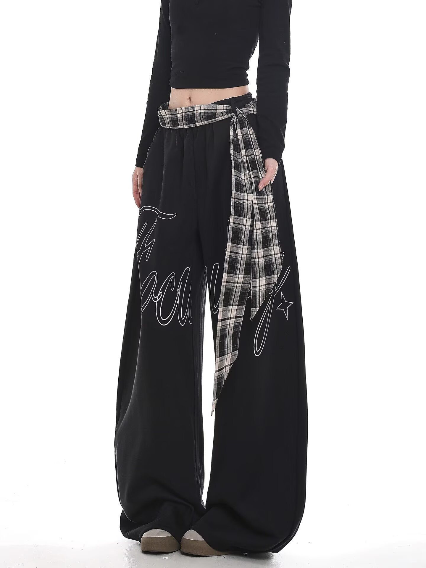 UNCLEDONJM Hip Hop Plaid Pants Men Ins Irregular Casual Pants Patchwork Pants Fashion Streetwear Trousers t2-a002 201126