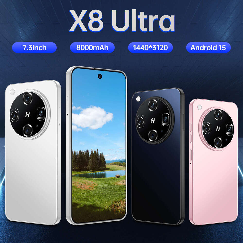Renowned brand global cross-border exclusive X8 Ultra smartphone 16+1T source factory wholesale hot selling (explosive model)