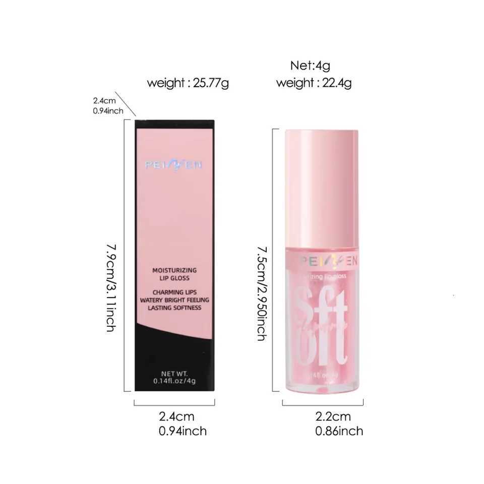 6PCS Moisturizing Lip Gloss Transparent Lip Oil Hydrating Lip Glaze Lip Plumper Hydrating Make Up Liquid Lipstick Lips CosmeticsT251222