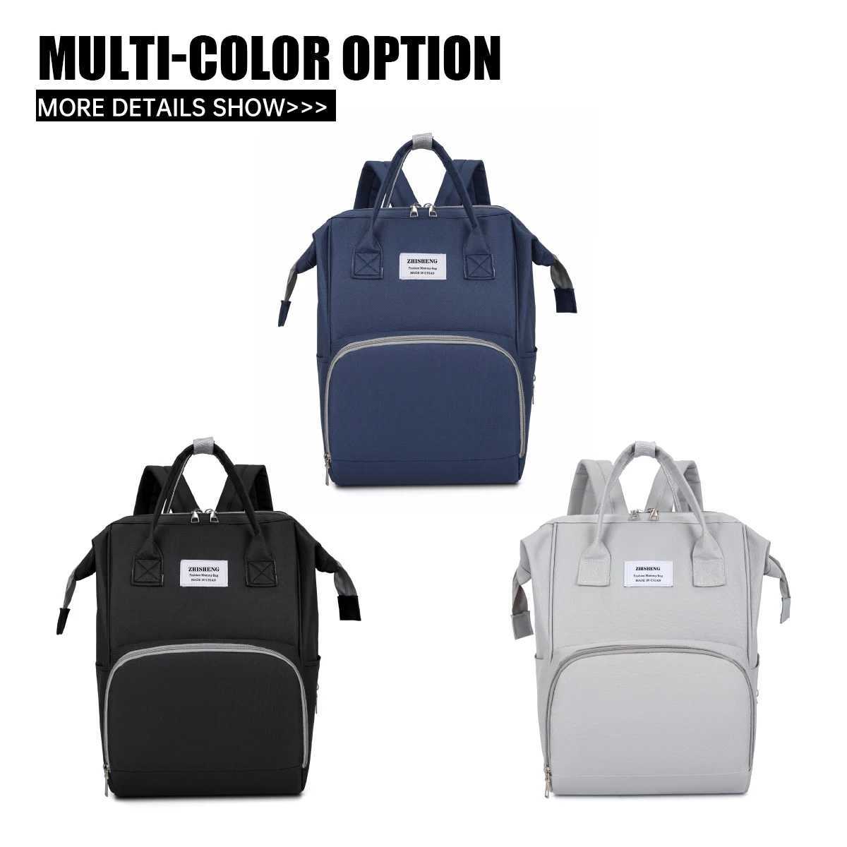 Small Size Lightweight for Outings Portable Double Shoulder Mother and Backpack Stylish HighLookingW aterproofS tainResistantMa ternityBa gfo rCoM2512