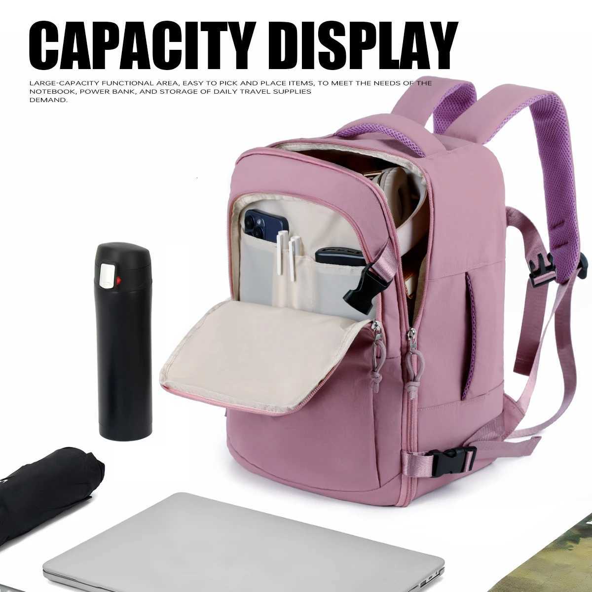 omens Work Commuting Travel Multifunctional Computer 16inch Water-Repellent Large Capacity Student School Bag Business Meeting Registration TravelM251
