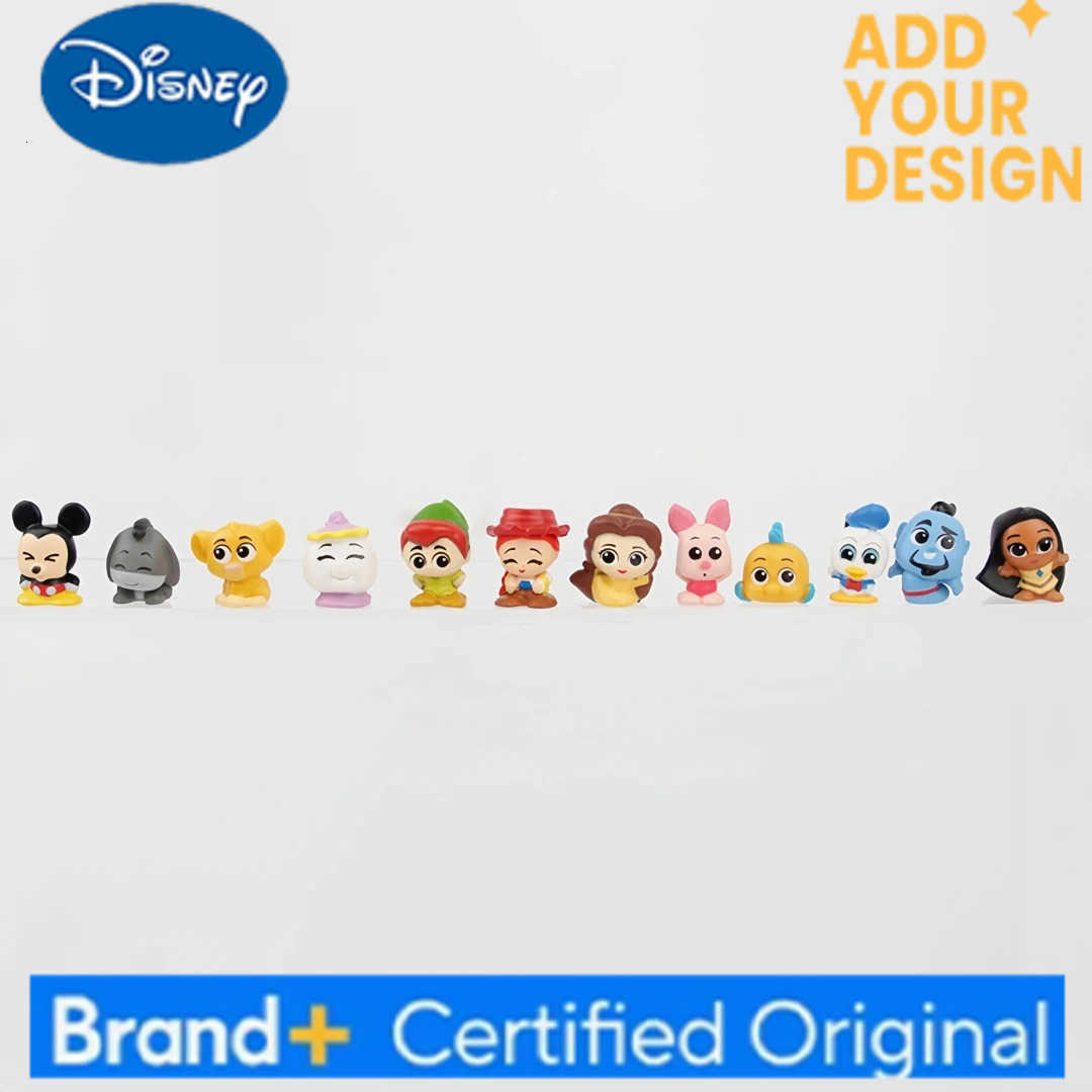 Disney Family Toy Story Frozen Princess Mickey Woody 48pcs/set 3cm Action Figures Mini Dolls Kids Toys Model for Children Gift H251222
