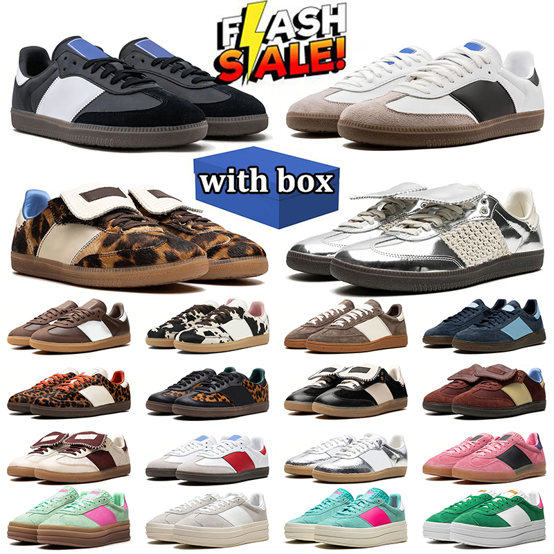 with box designer shoes sneakers women mens trainers Leopard Black White Gum Beige Dark Green Floral Embroidery Fashion womens Outdoor Sports Sneaker 36-45 dhgate