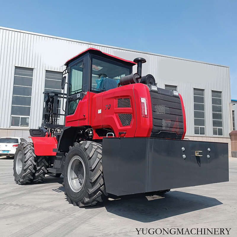 Compact Rough Terrain Forklift For Narrow Aisle And Confined Space Operation