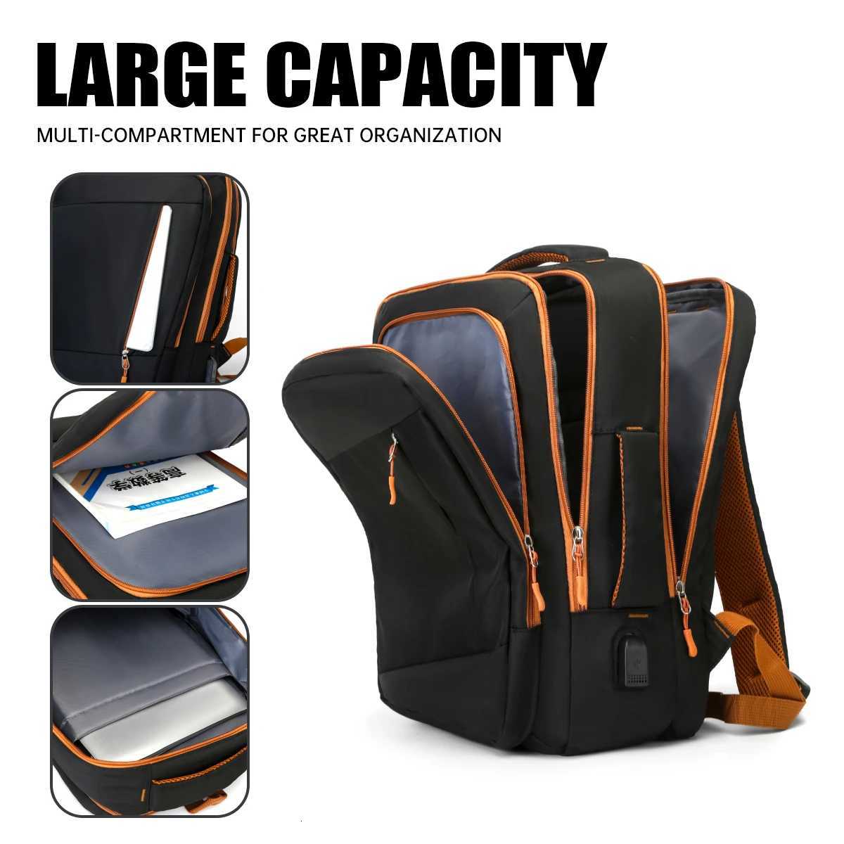 School Bag Backpack Male College Student Commuting to Class Large Capacity Casual Daily Use Laptop Bag Stylish 156inch Backpack High School StudentM25