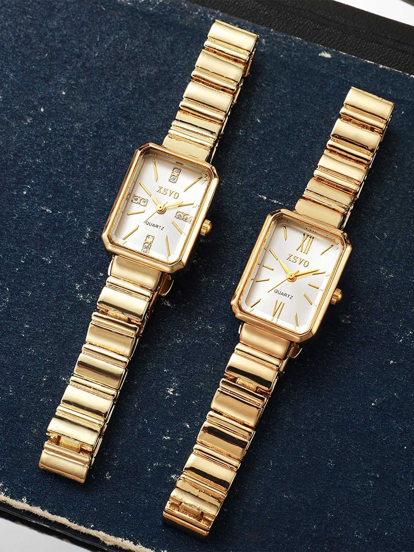 Line sc metallic texture quartz for ladies suitable for Christmas Halloween holiday gift M251222