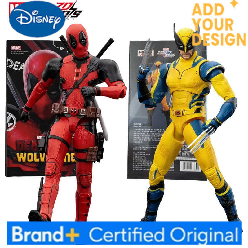 Disney 2024 Deadpool Wolverine Action Figures Movie Version ZD Toy Series Collections Adult Action Figures Kids Gift H251222