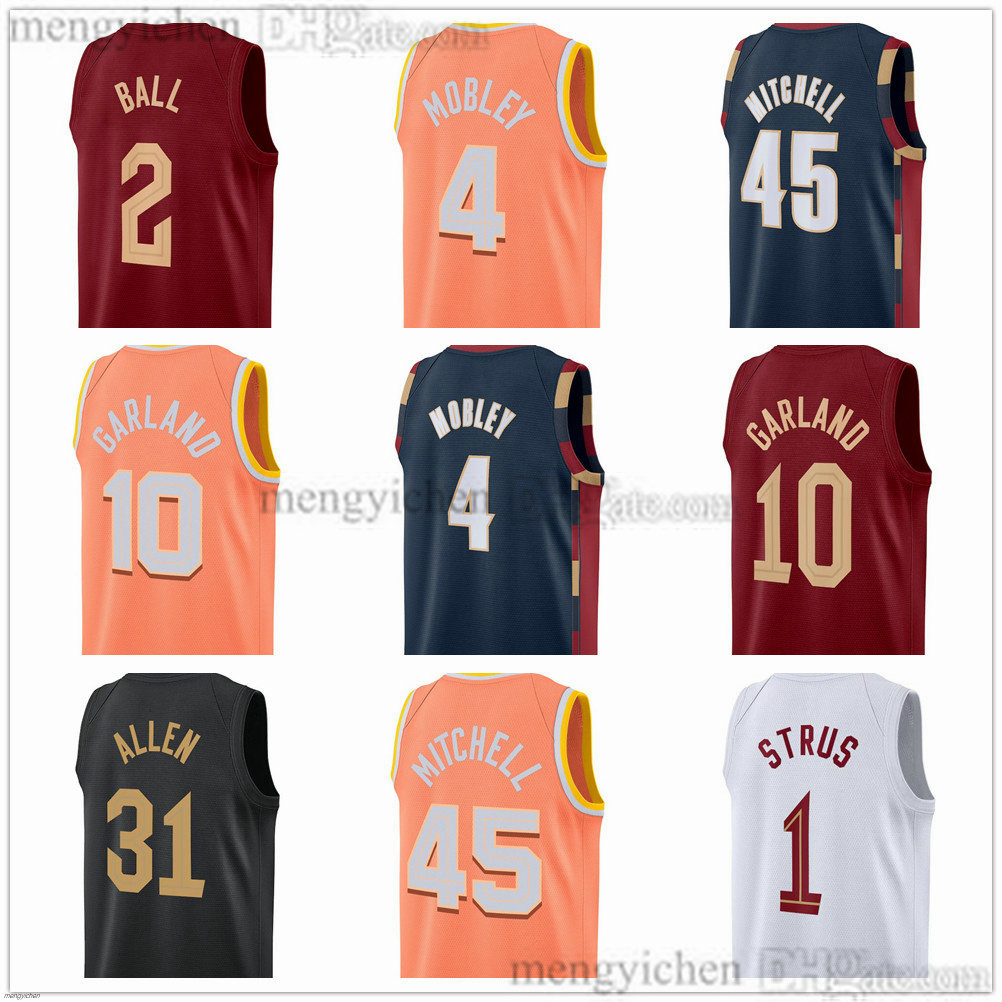 Men's XS-6XL Donovan Basketball Jerseys 45 Mitchell Evan 4 Mobley Jarrett 31 Allen Lonzo 2 Ball James 13 Harden Dennis 8 Schroder Sam 5 Merrill Jaylon 20 Tyson Printed