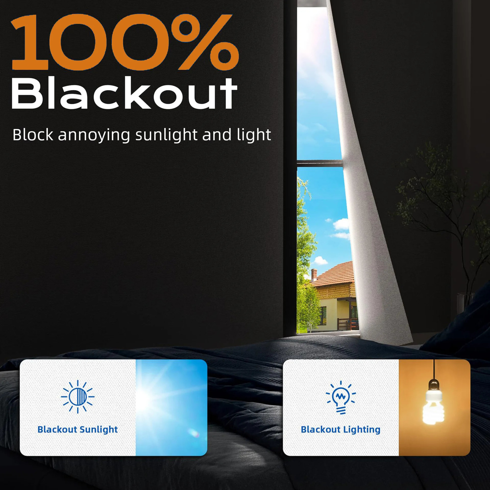 Cross Border Black Tech DIY cut full blackout Oxford cloth curtain Punch-free sunshade UPF100 Limited time special 251215
