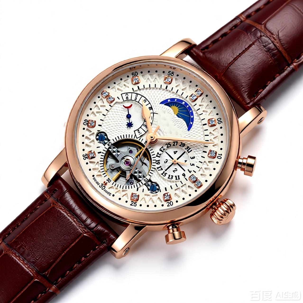 musthave minimalist mens wrist watches watches for men two tone timer durable mechanical timepiece chronograph business style mens watches