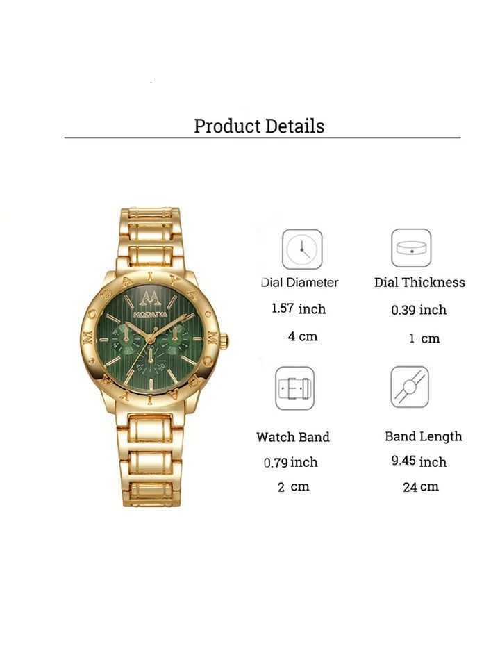 Fashion Light Luxury Elegant Round Dial Wen Quartz Set of 2 for Christmas Thanksgiving Gift M251222