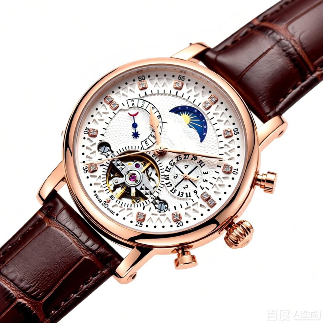 musthave minimalist mens wrist watches watches for men two tone timer durable mechanical timepiece chronograph business style mens watches
