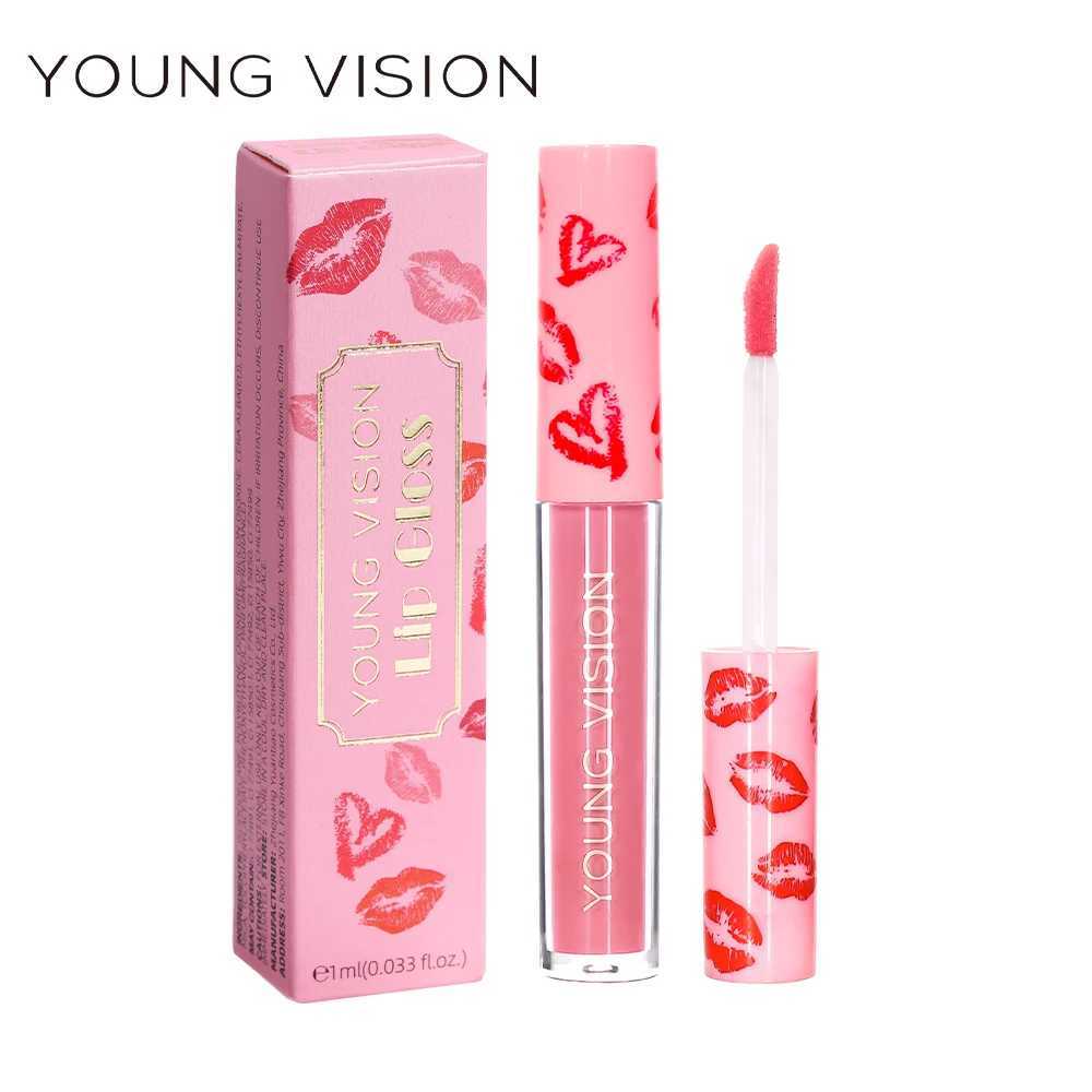 YOUNG VISION 12 colors matte texture lip gloss advanced makeup waterproof non-stick cup non-fading lip glazeT251222