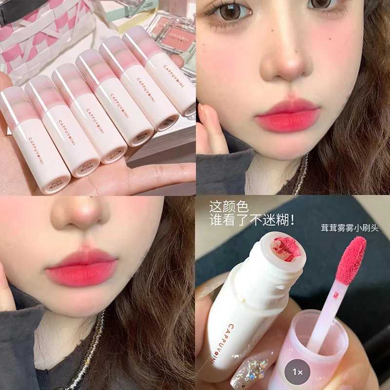 Matte Lip Gloss Liquid Lipstick Long Lasting Non-stick Cup Lip Mud Nude Rose Red Pigment Moisturizing Lip Tint Korean CosmeticsT251222