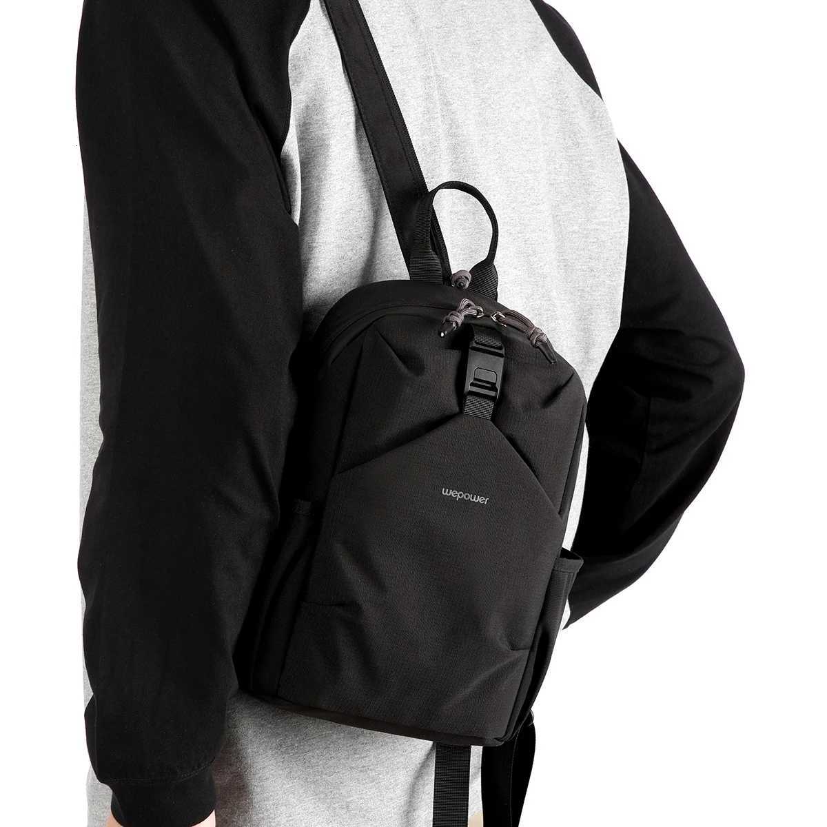 Double Shoulder Dual-Use Bag for Men Korean Style Fashionable Casual Travel Small Backpack Multi-Functional Sports Chest Bag Cycling Crossbody BagM251