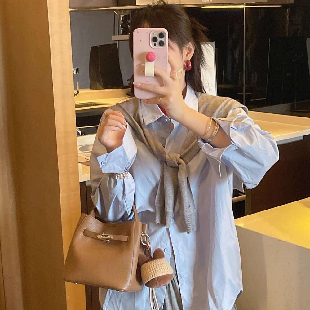 Cross-Border Foreign Trade Genuine Leather Bags 2025 Trendy fashion Shoulder Crossbody Niche Handbag Bucket Bag Women