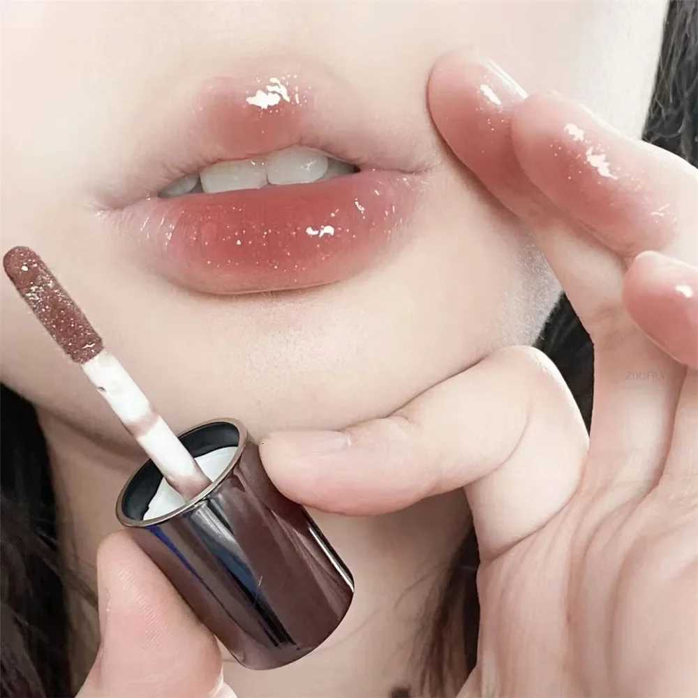 CAPPUVINI Shiny Diamond Lip Gloss Moisturizing Water Lip Glaze Long Lasting Nourishes Lips Lip Plumper Lips Tint Lips Oil MakeupT251222