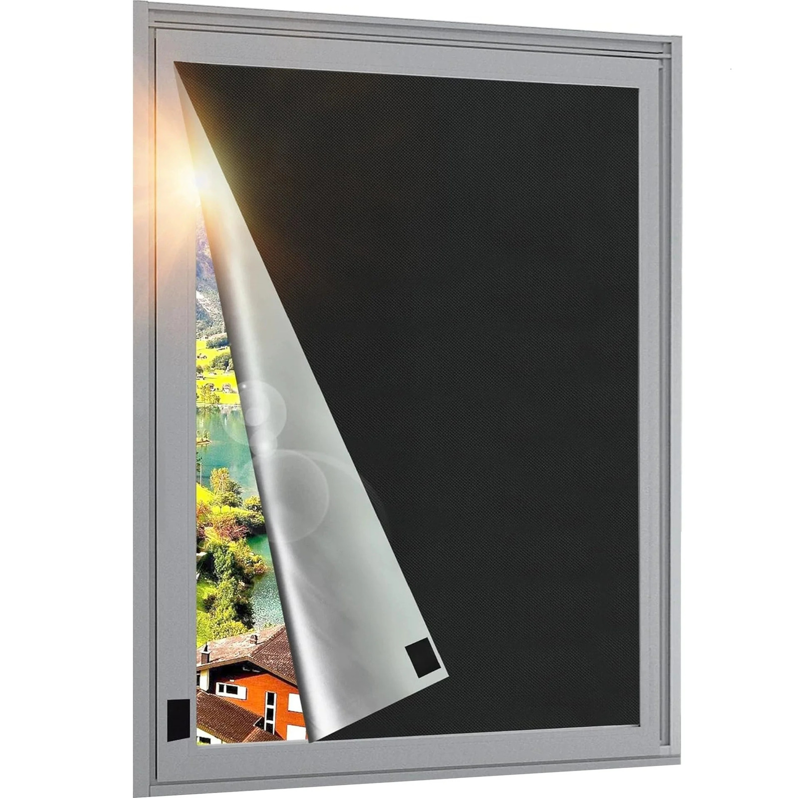 Cross Border Black Tech DIY cut full blackout Oxford cloth curtain Punch-free sunshade UPF100 Limited time special 251215