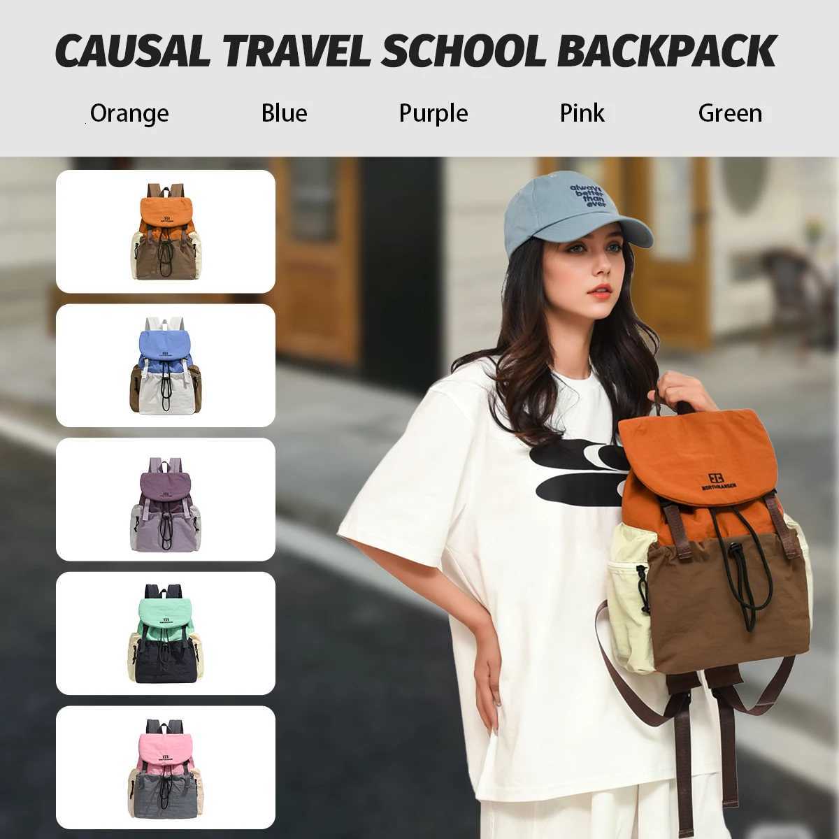 pack Lightweight Outdoor Mountaineering Travel New Backpack Female College Student School Bag High School Student Junior High School Student Shopping 
