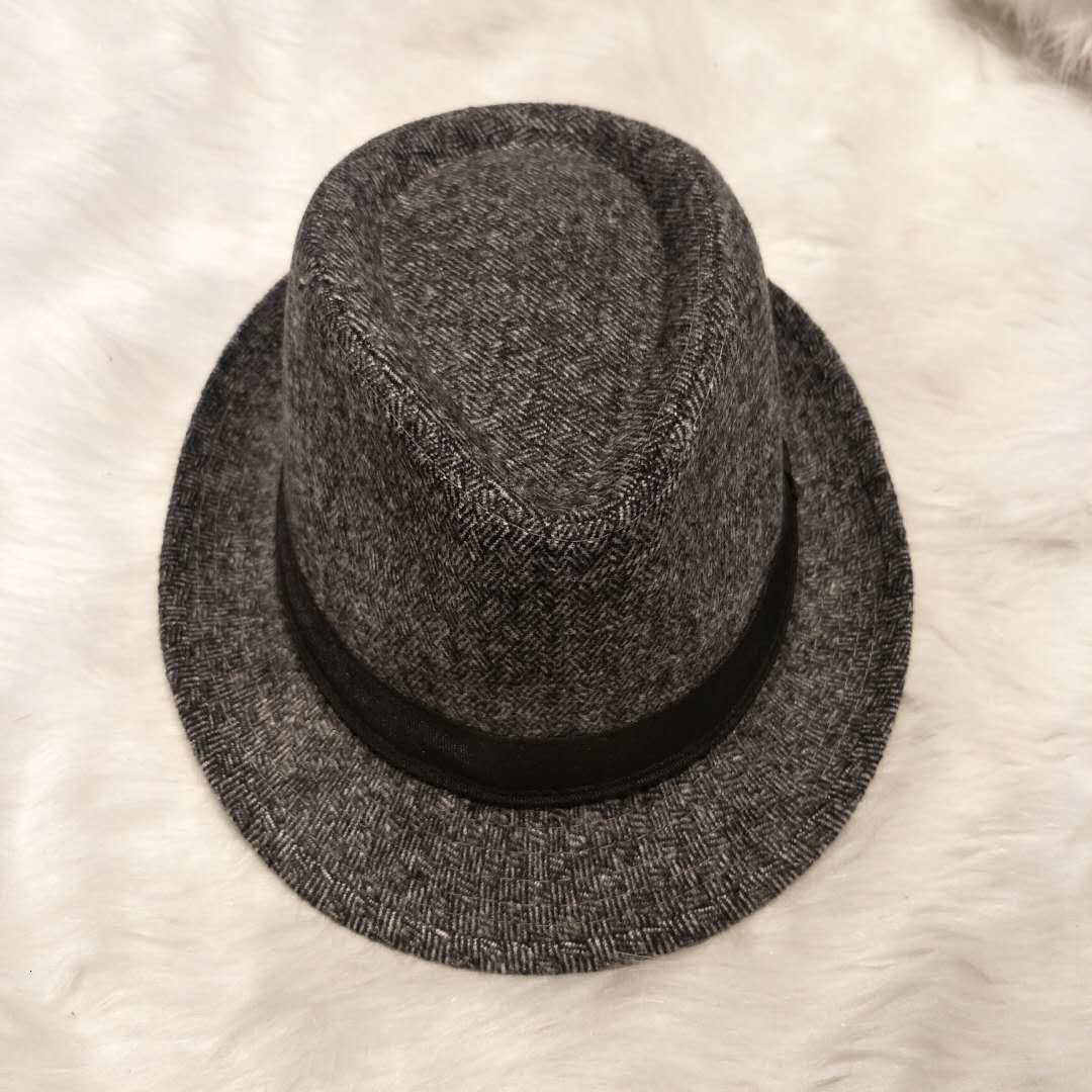 Retro Autumn Winter Warm Women Mens Blend Oval Top Cap Fedora Pork Pie Bowler Hat 56-59cm 241227