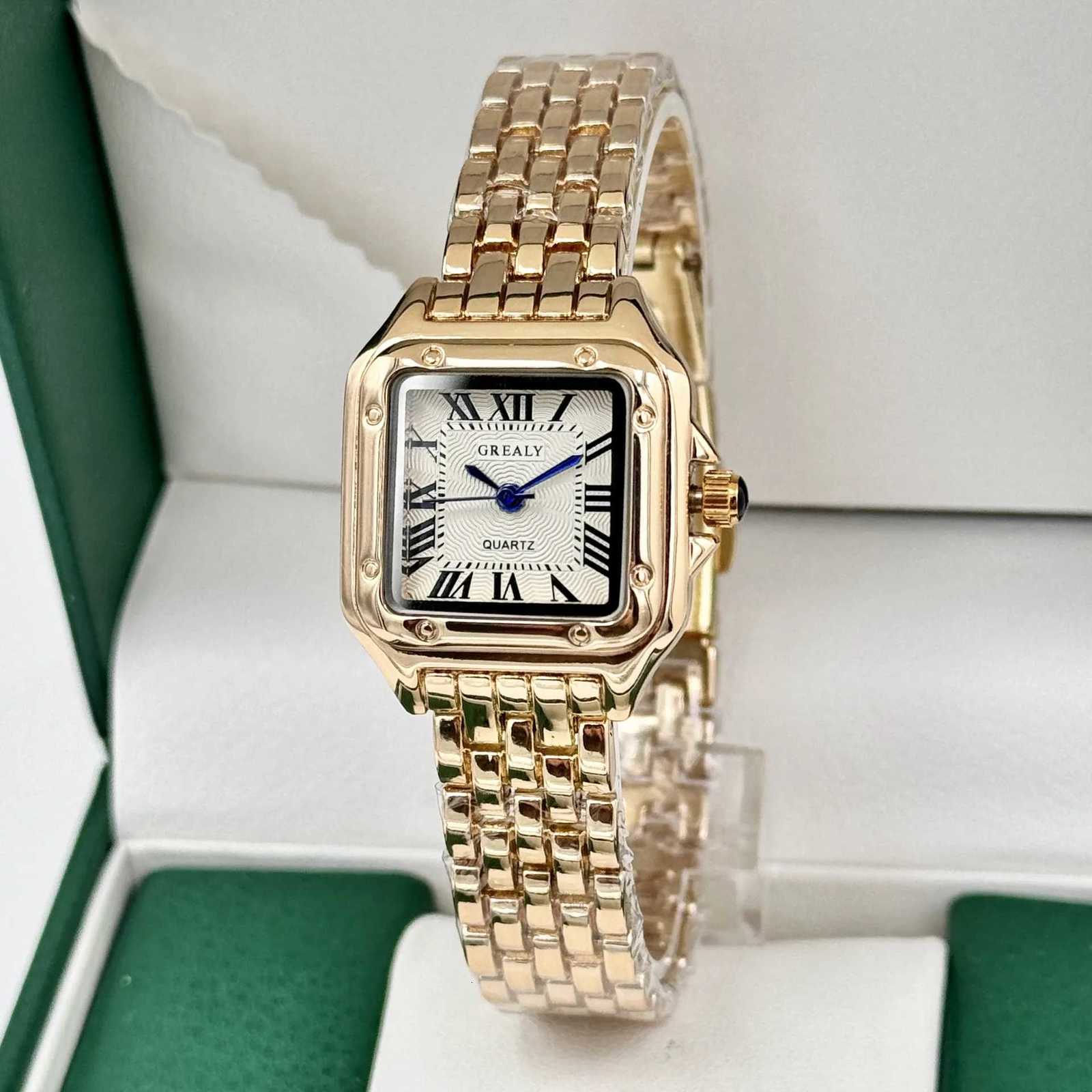 2026 Fashion Wen Cndar Stainl Steel Luxury Ladies Quartz es Busin Fem Clock Without Box M251222