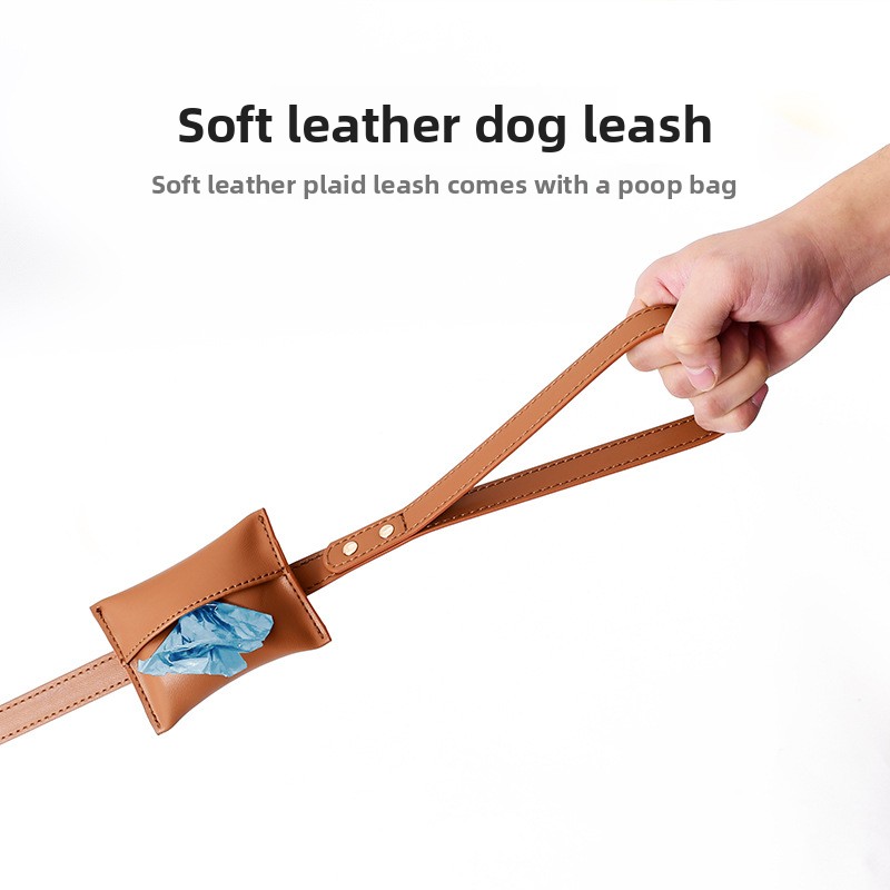 Comfortable Padded Leather Dog Harness Breathable Chest Lead for Small Medium Breed Dogs such as Corgi with Walking Rope