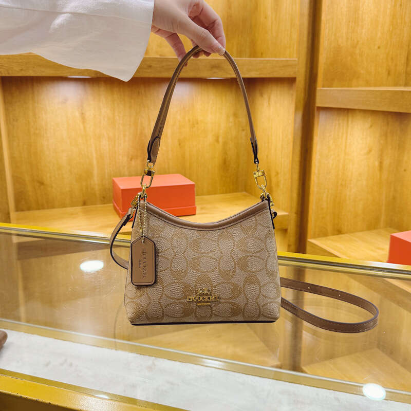 High-End for Women New European and American Fashion Printed Tote Elegant Single Shoulder Small Crossbody Bag Niche design sense