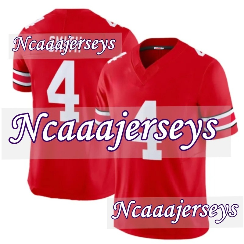 Men Custom Football Jersey 4 Jeremiah Smith Jersey Jack Sawyer Will Howard Caleb Downs Treveyon Henderson Denzel Burke Miyan Egbuka 11 Smith-Njigba10 