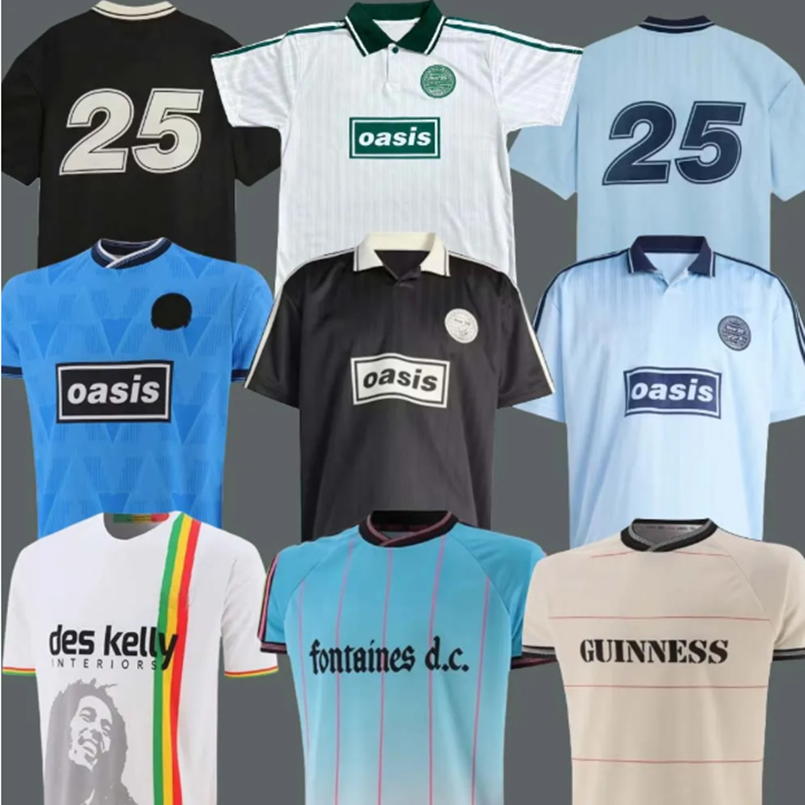 25 26 Tour Jacquard Jersey soccer maillot de foot football black Oasis Live Bohemians 2025 135th Anniversary Football Shirts Kit Fontaines OasisS 8888