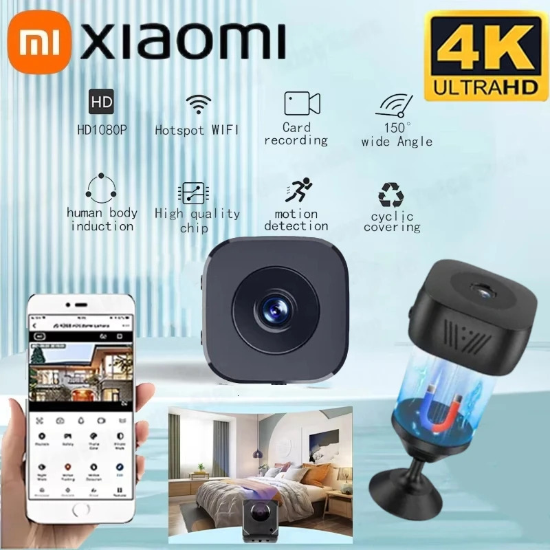Mini Security HD Camera 4K Wireless WiFi Surveillance With 2 Way Audio Motion Detection Intelligent Infrared Night Vision 251216
