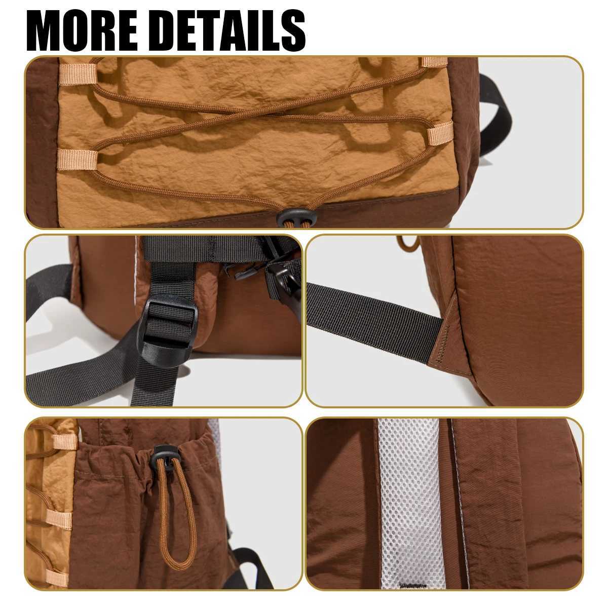 Outdoor Hiking Backpack Small Lightweight Backpack Mountaineering Bag Mini School Bag Work and Commuting Bag College Student Camping BagM251222