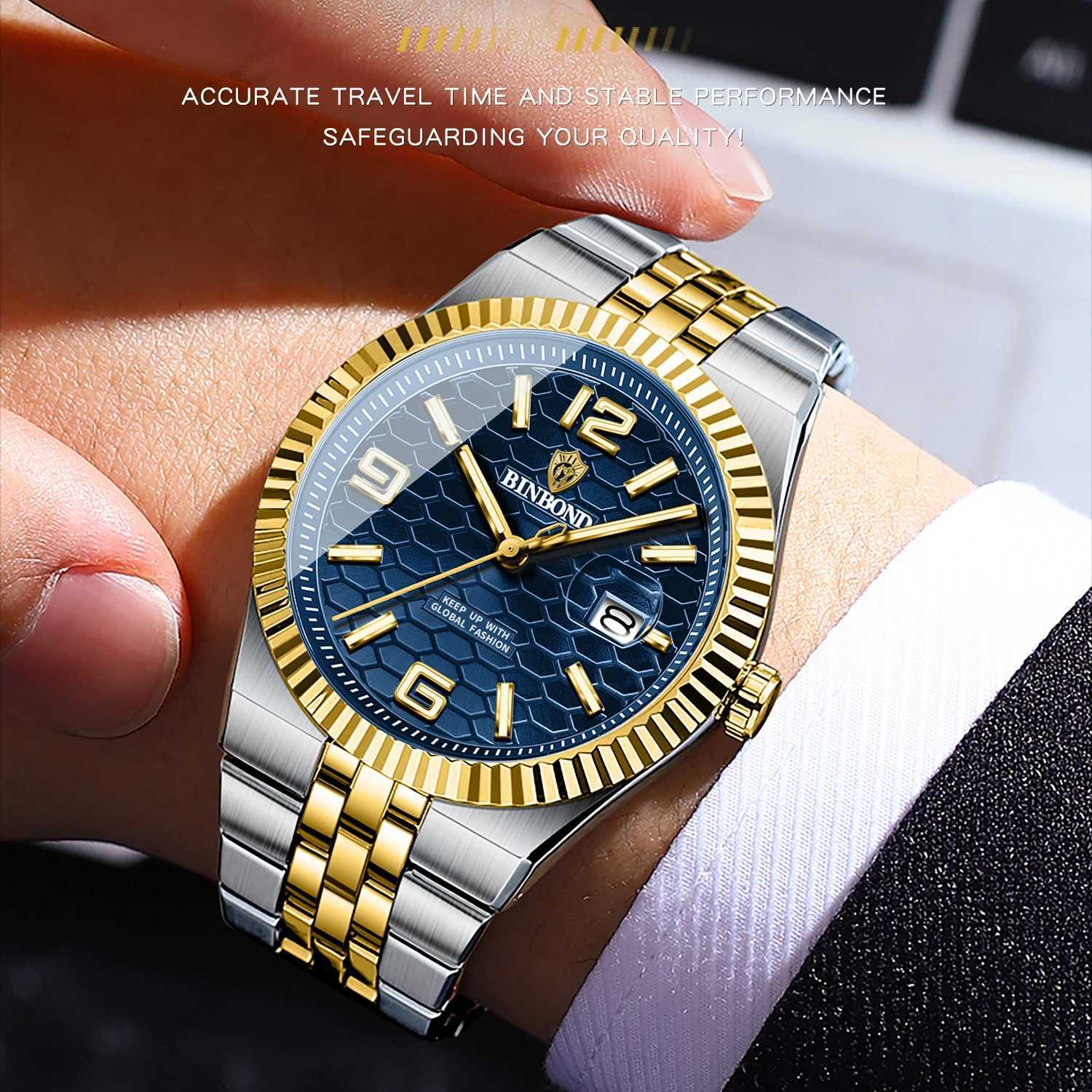 2025 New Top Brand Luxury New Men Quartz Man es Waterproof Luminous for Men Date Chronogrh Sport Wrist M251222