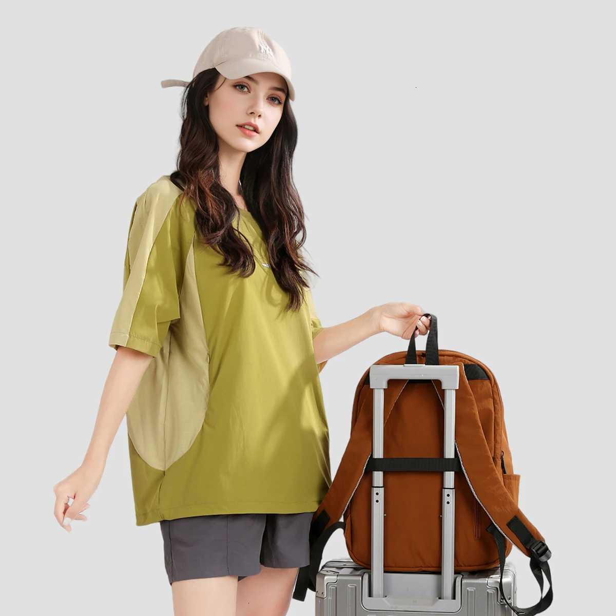 Large Capacity Computer Bag Sports Travel College Student Backpack s Junior High School High School Student Backpack Mountaineering Bag Simple ClasM25