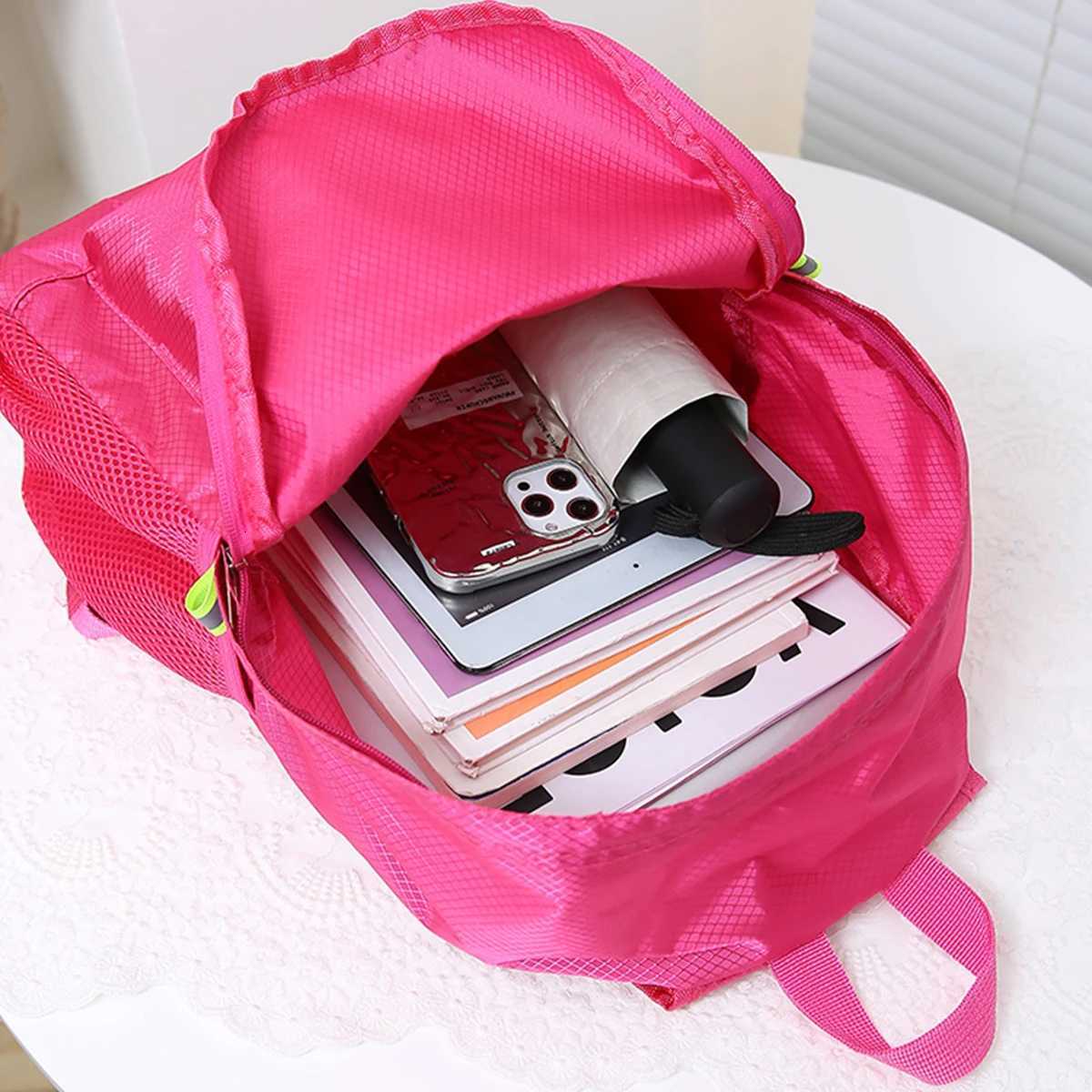 Backpack Outdoor Mountaineering and Climbing Womens Travel Ultra-Light Portable New Summer Ultra-Thin Foldableing Hiking Skin Bag Cosmetics BagM251222