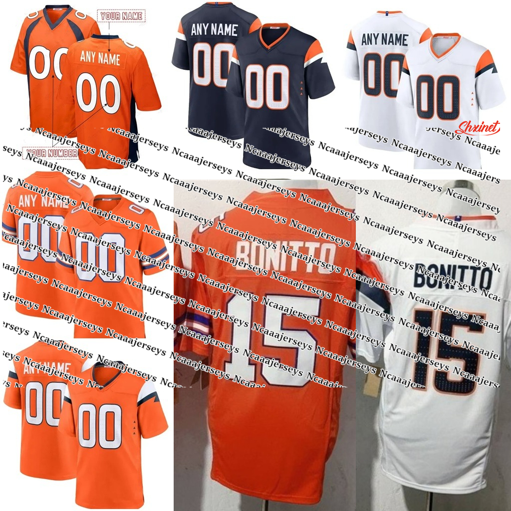 Buyer Pick Custom Patrick Surtain II Football Jersey Bo Nix Bonitto Sutton John Elway Troy Franklin Talanoa Hufanga Embroidered Mens Womens Youth Shxinet