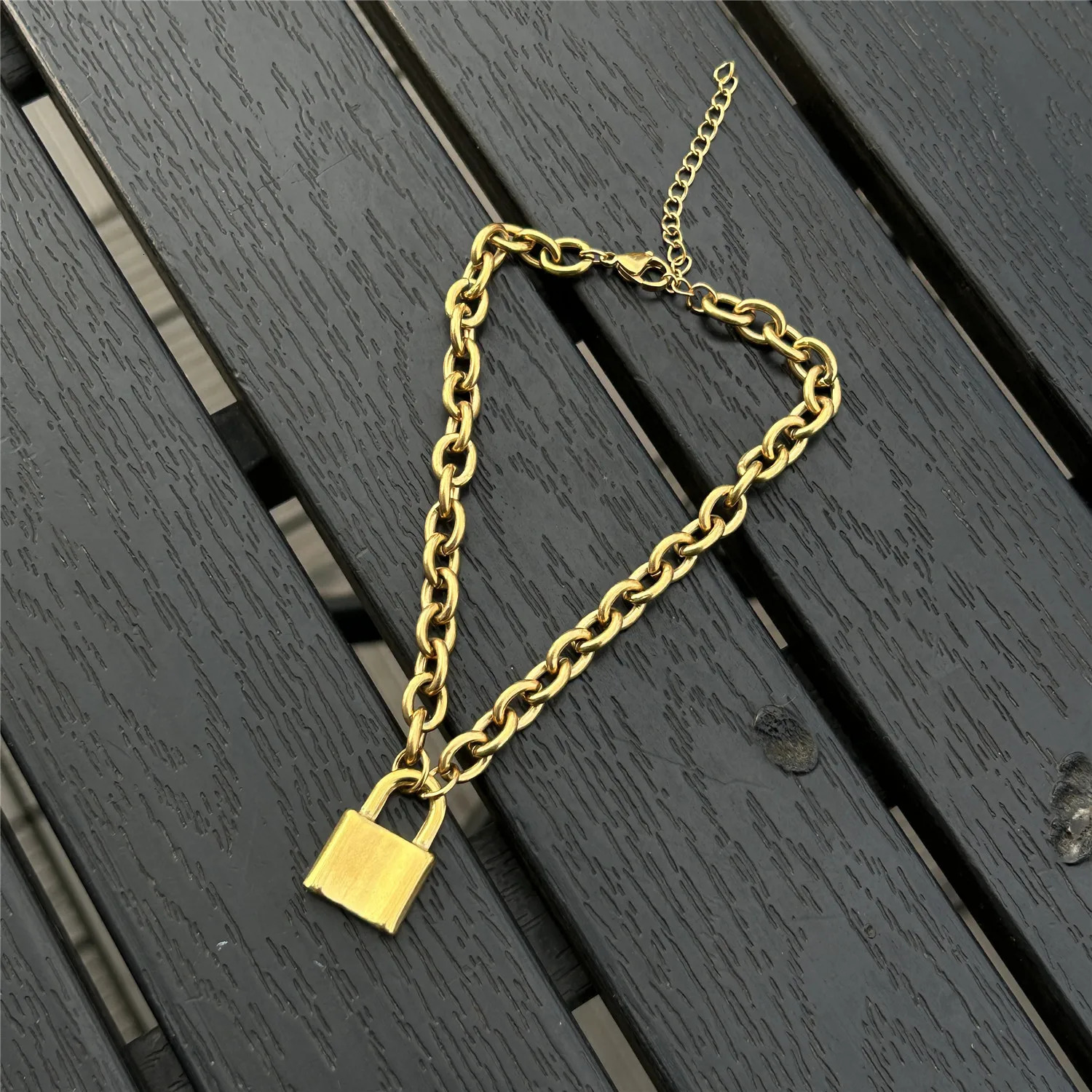 Stainless Steel Padlock Charms Anklets Sandals Foot Jewelry Leg Lock Pendant Anklet Bracelets For Women Chain 251222