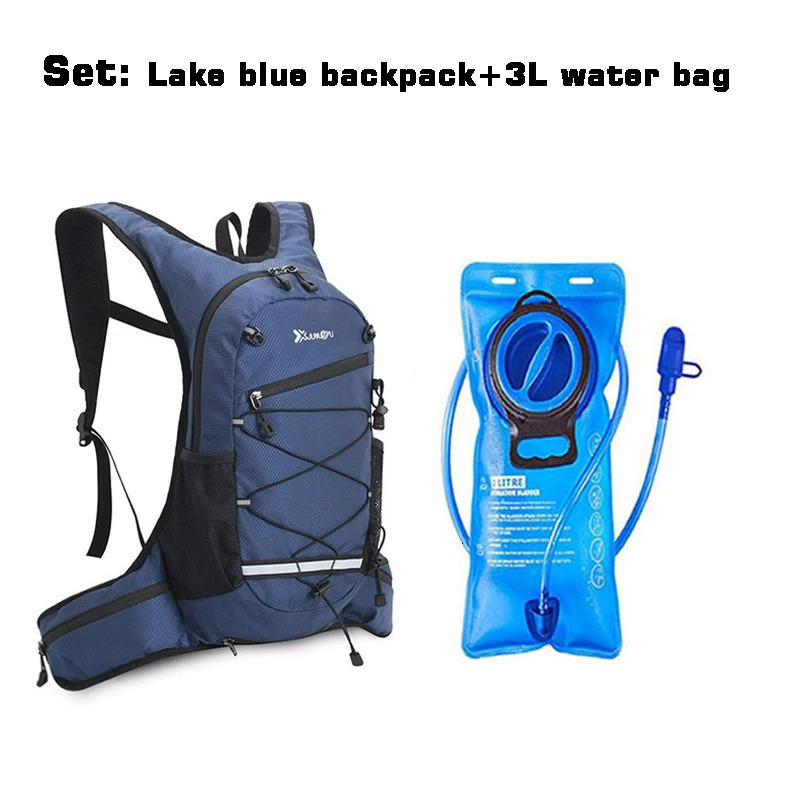 Bicycle Water Bag Set 3L Water Bladder Rucksack Outdoor Sports Knapsack MTB Cycling Hiking Climbing Running Hydration Backpack 251218