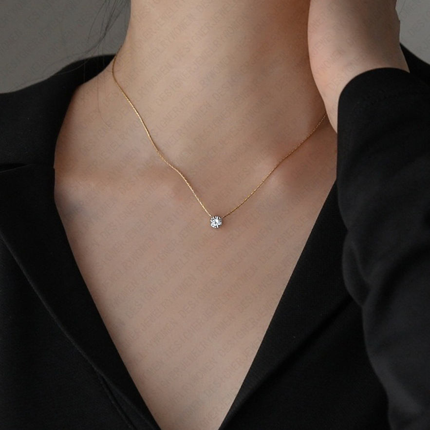 Designer Necklace Necklace for Women Gold Necklaces Diamond Chain Luxury Jewlery Designer for Women Elegant Timeless Sparkling Pendant Gift Premium Ex