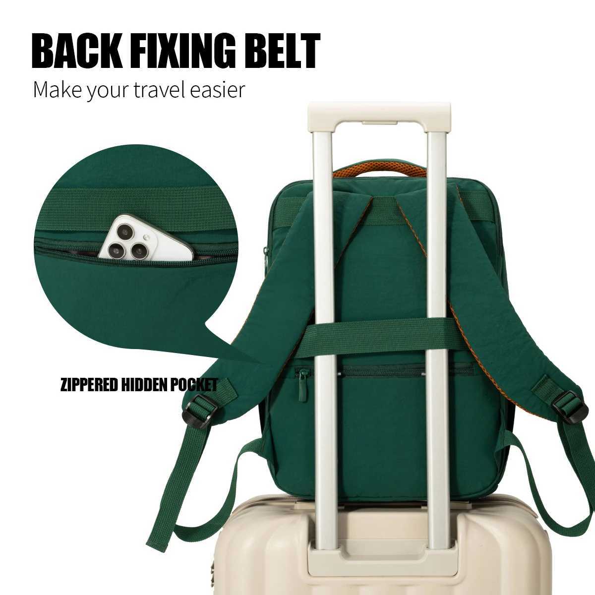 Backpack for Women Simple Business Commuter Backpack Large Capacity Laptop Bag Water-Resistant Versatile Travel Bag College Student Backpack Work BagM