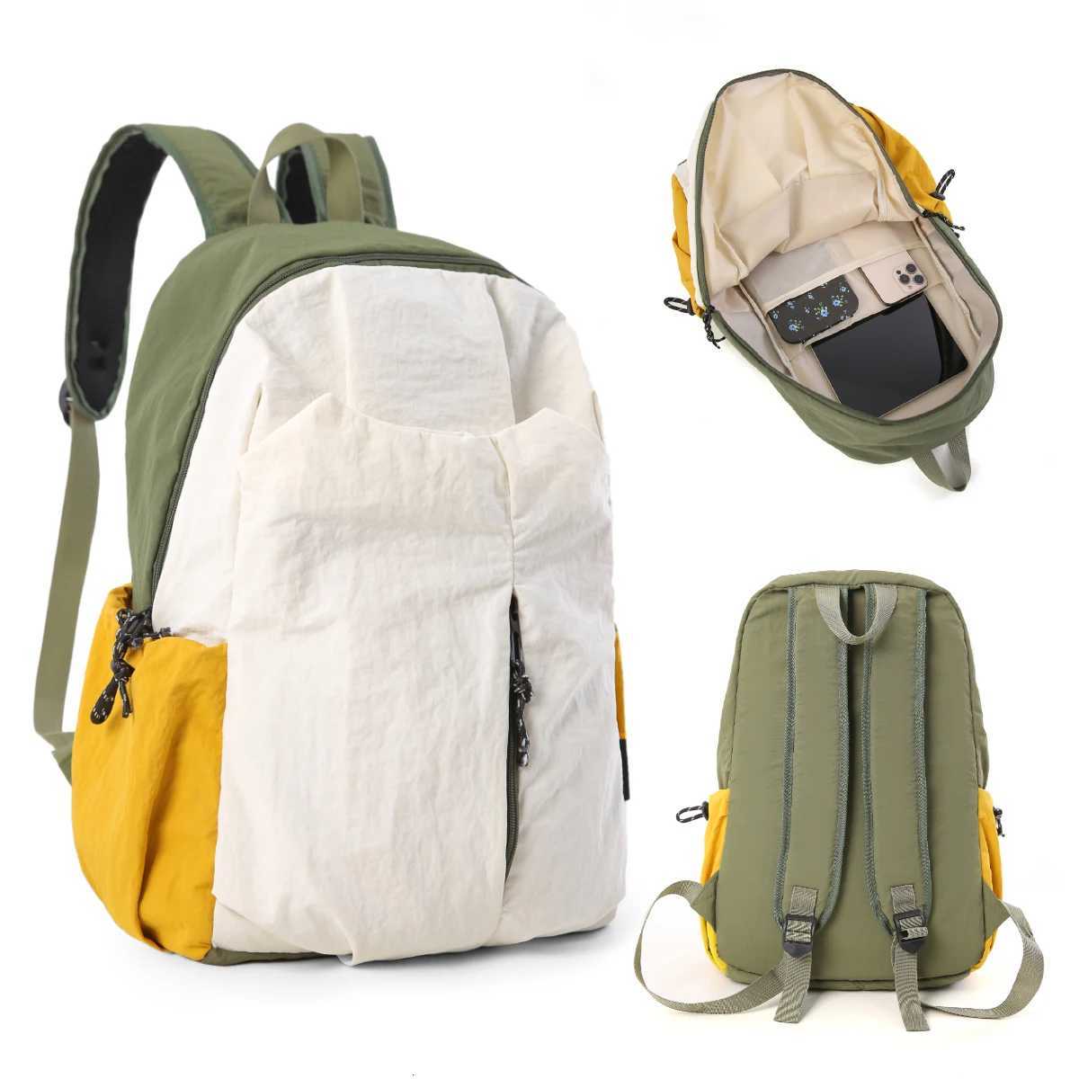 ltraLightweightB ackpackf orT ravelL ightweightC ommuting2 025N ewM odelL argeCapacitySc hoolBa gfo rFe maleCo llegeSt udentsCo lorBlockingfor Hik inM