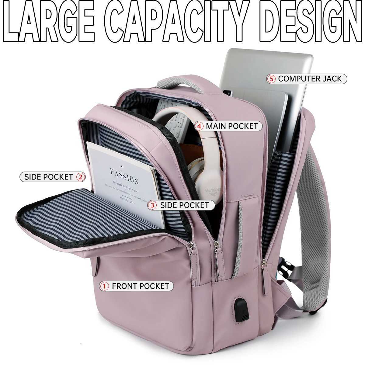 Backpack Unisex Travel Lightweight 2025 Super Hot Business Travel Work Commuting Backpack Large Capacity Computer BagM251222