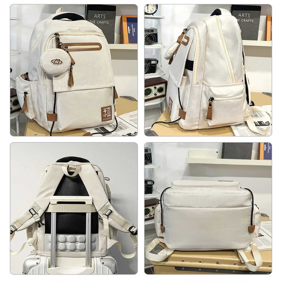 ashionable Schoolbags for Junior High and High School Students Womens BurdenReducingS pineProtectingLi ghtweightSc hoolbagsBa ckpackswi thLa rgeCa paM