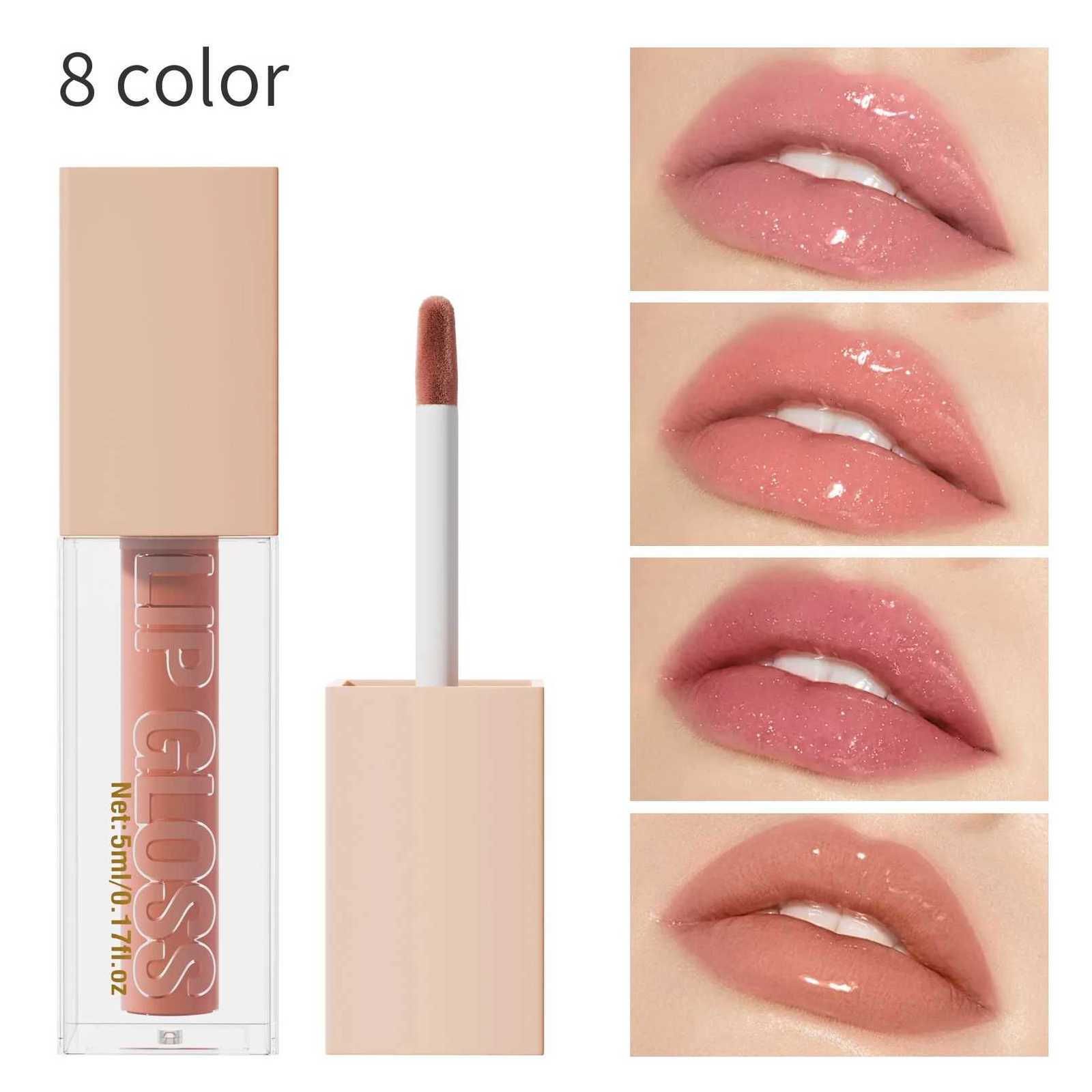 Lip Gloss Long-lasting Moisturizing Easy Halo-dyeing Waterproof Mirror Water Glass Lip Gloss Transparent Color CosmeticsT251222